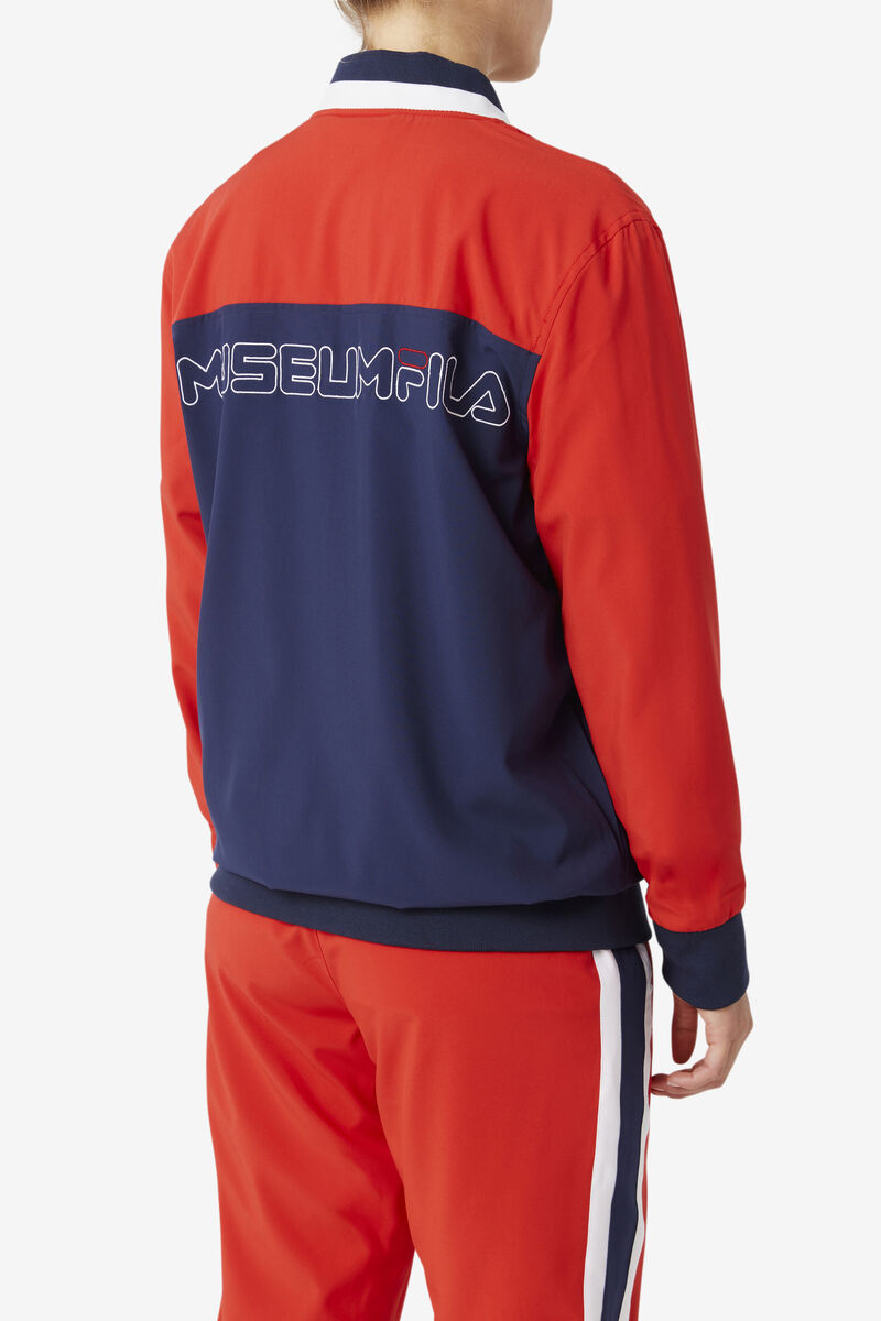 Women's Fila Fila X The Museum Track Jacket Tracksuits Navy / Red / White | OW1Aht9mo8x