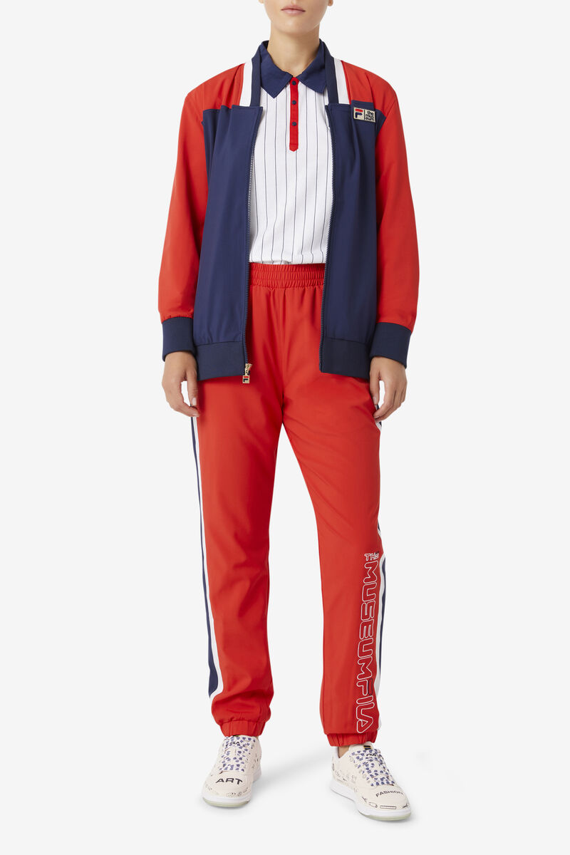 Women's Fila Fila X The Museum Track Jacket Tracksuits Navy / Red / White | OW1Aht9mo8x
