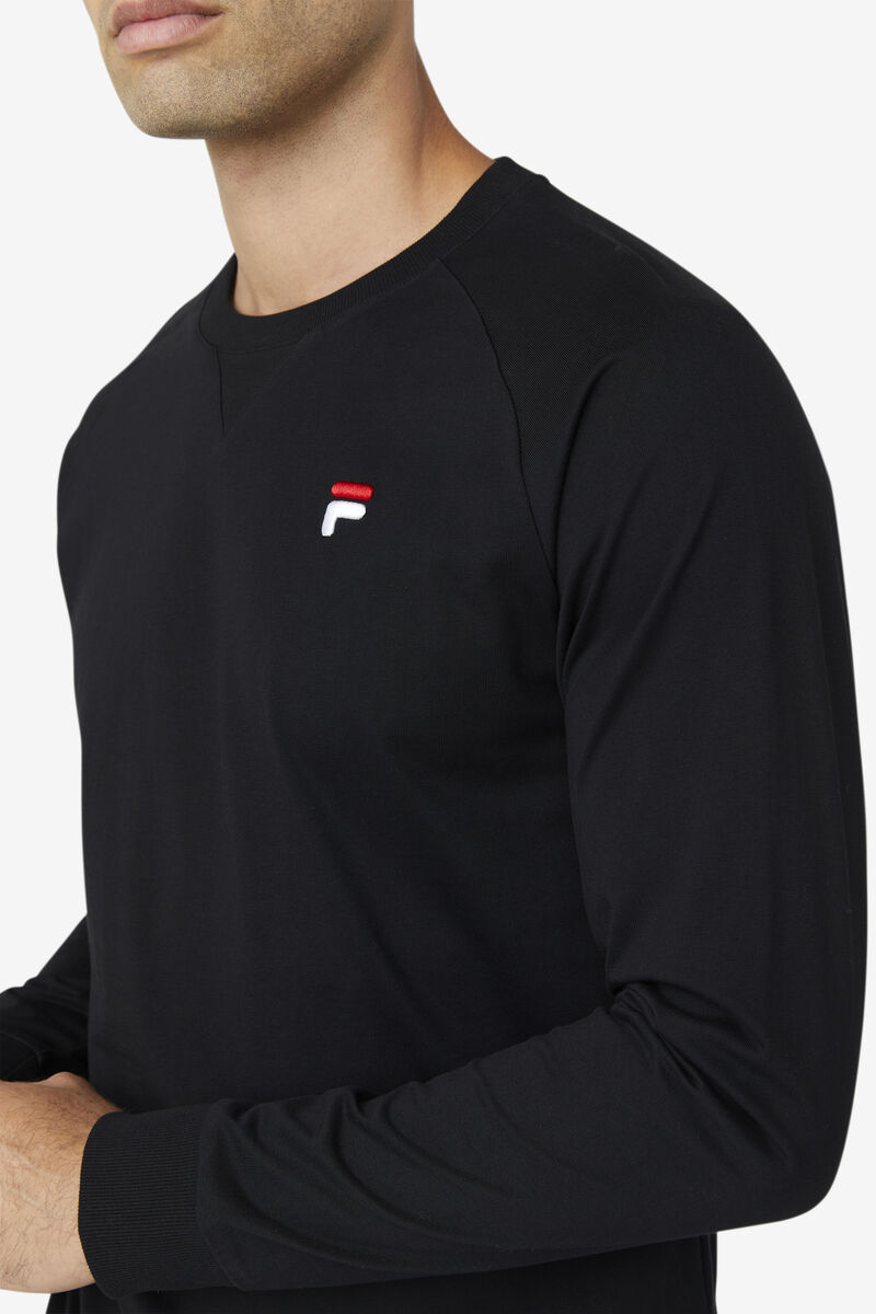 Women's Fila Flynn Long Sleeve Shirt Black | Zgl9owfMCsO