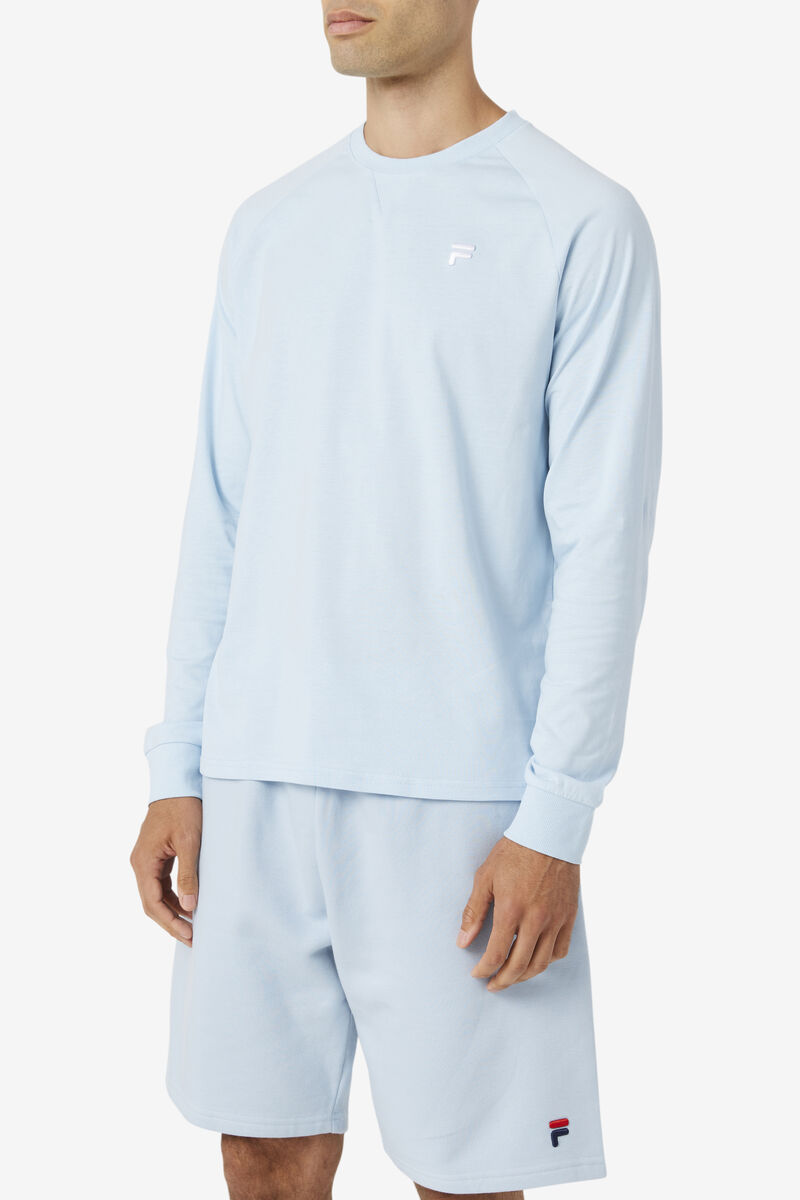 Women's Fila Flynn Long Sleeve Shirt Light Blue | 3nkWNz5R74L