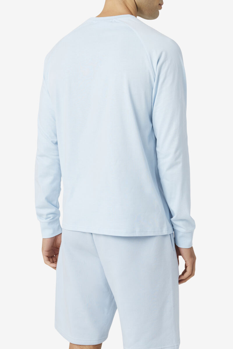 Women's Fila Flynn Long Sleeve Shirt Light Blue | 3nkWNz5R74L