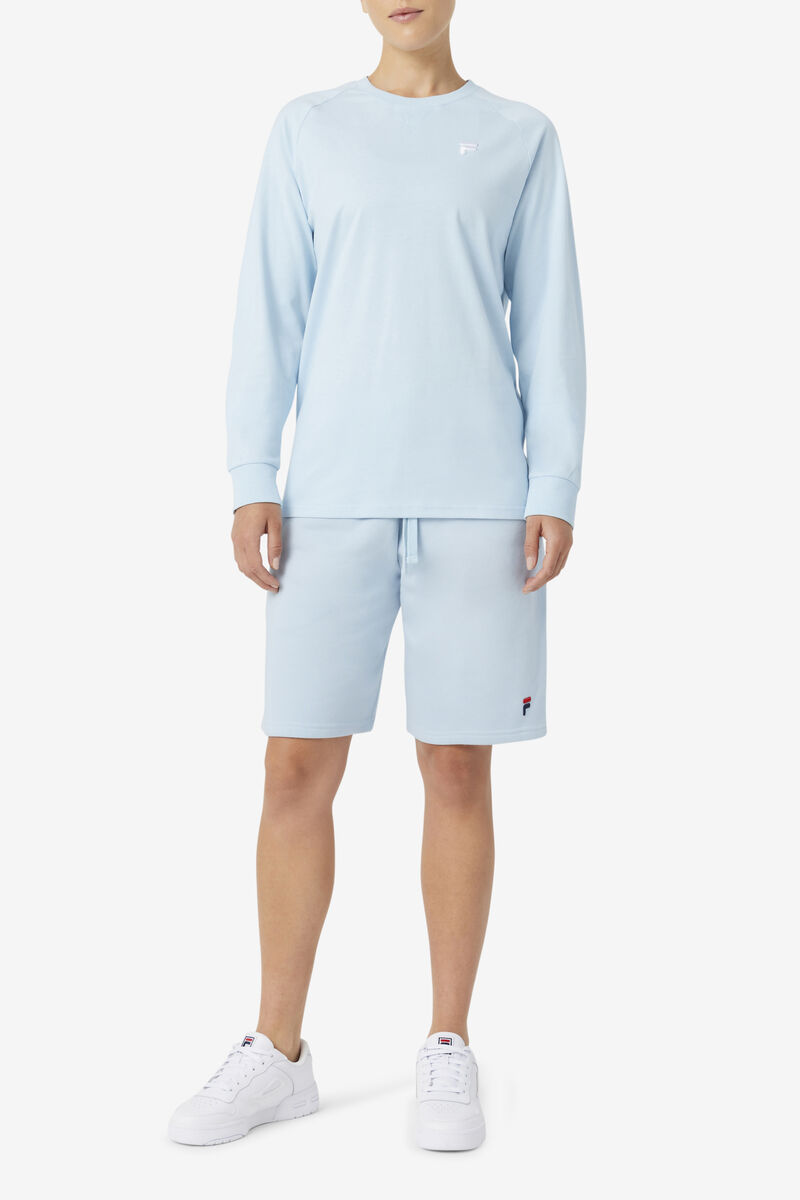 Women's Fila Flynn Long Sleeve Shirt Light Blue | 3nkWNz5R74L