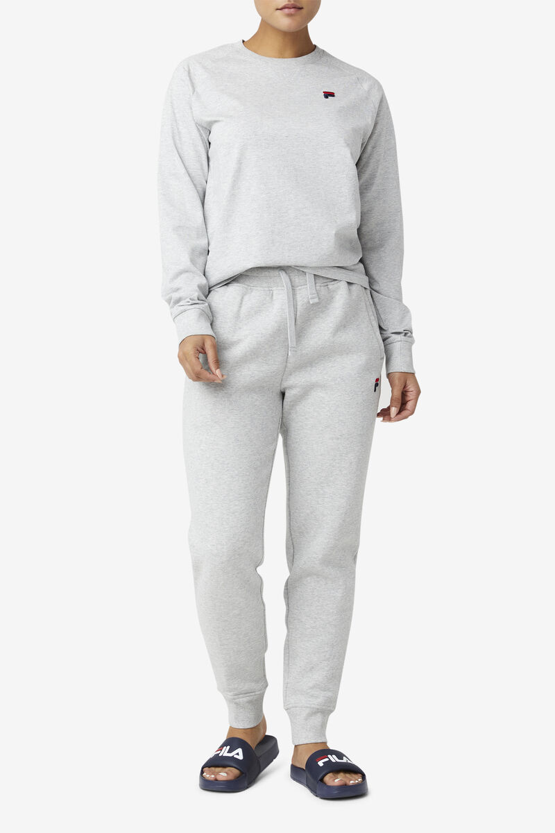 Women's Fila Flynn Long Sleeve Shirt Light Grey | ROjNGwder7I