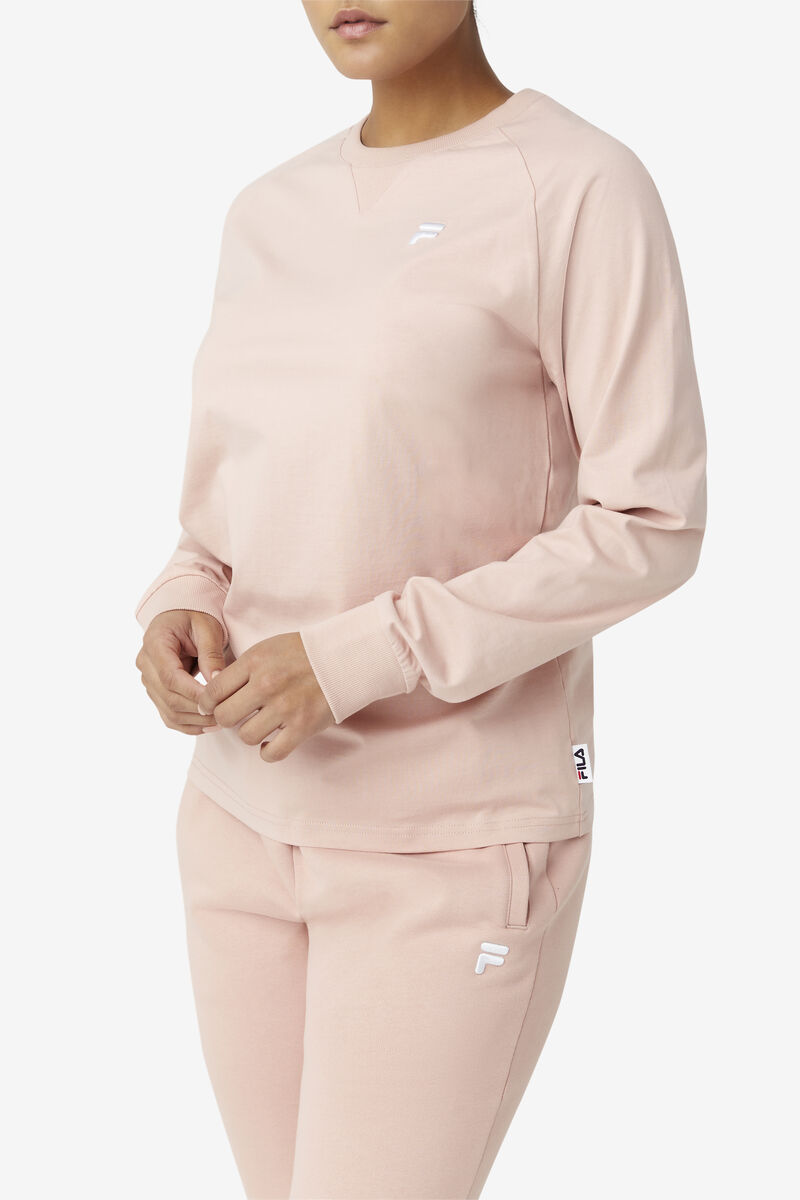 Women's Fila Flynn Long Sleeve Shirt Rose | vWmDhKGpitO