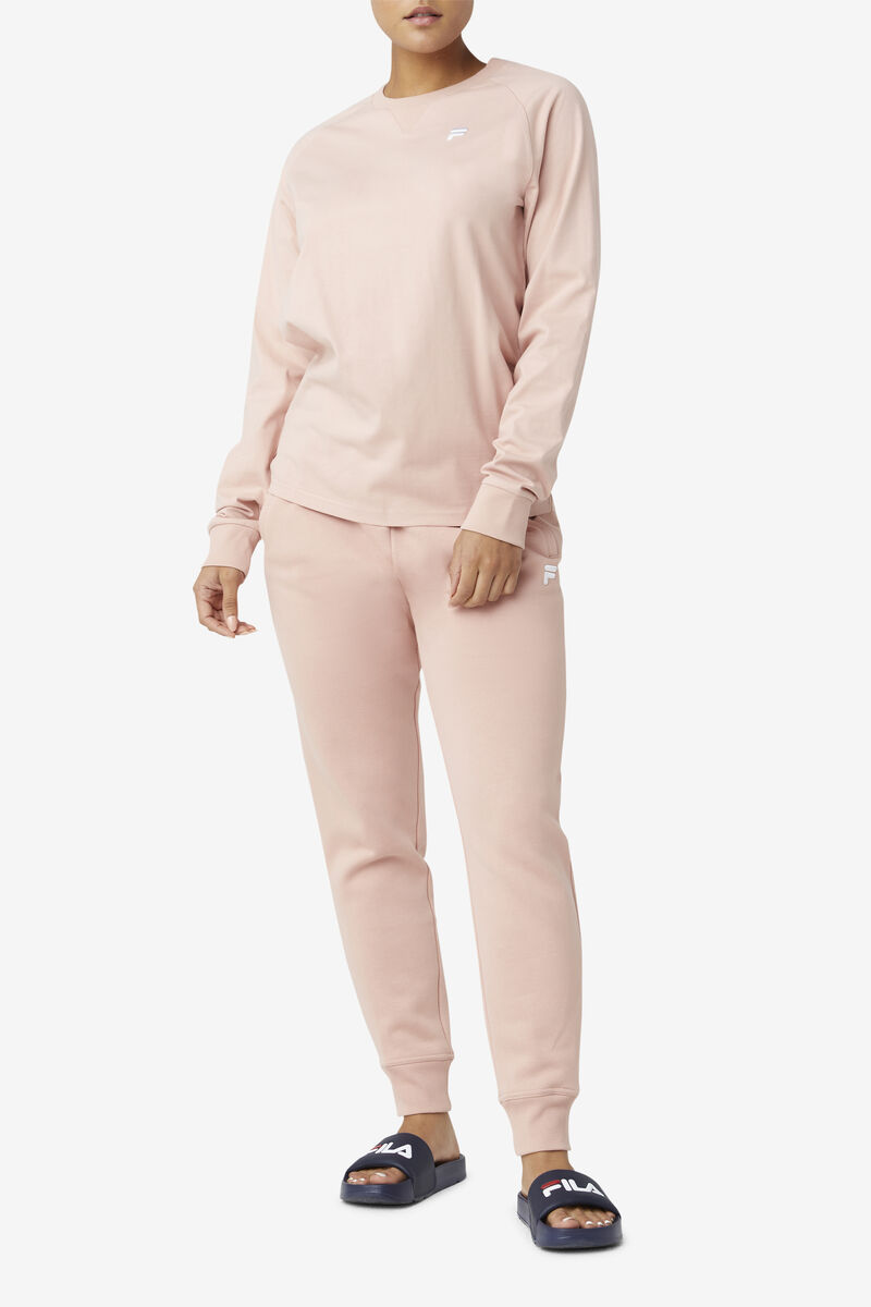 Women's Fila Flynn Long Sleeve Shirt Rose | vWmDhKGpitO