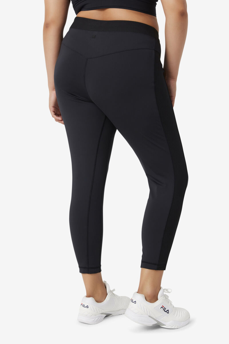 Women's Fila Forza Texture High Waist Legging Leggings Black | Mzrjc52aepW
