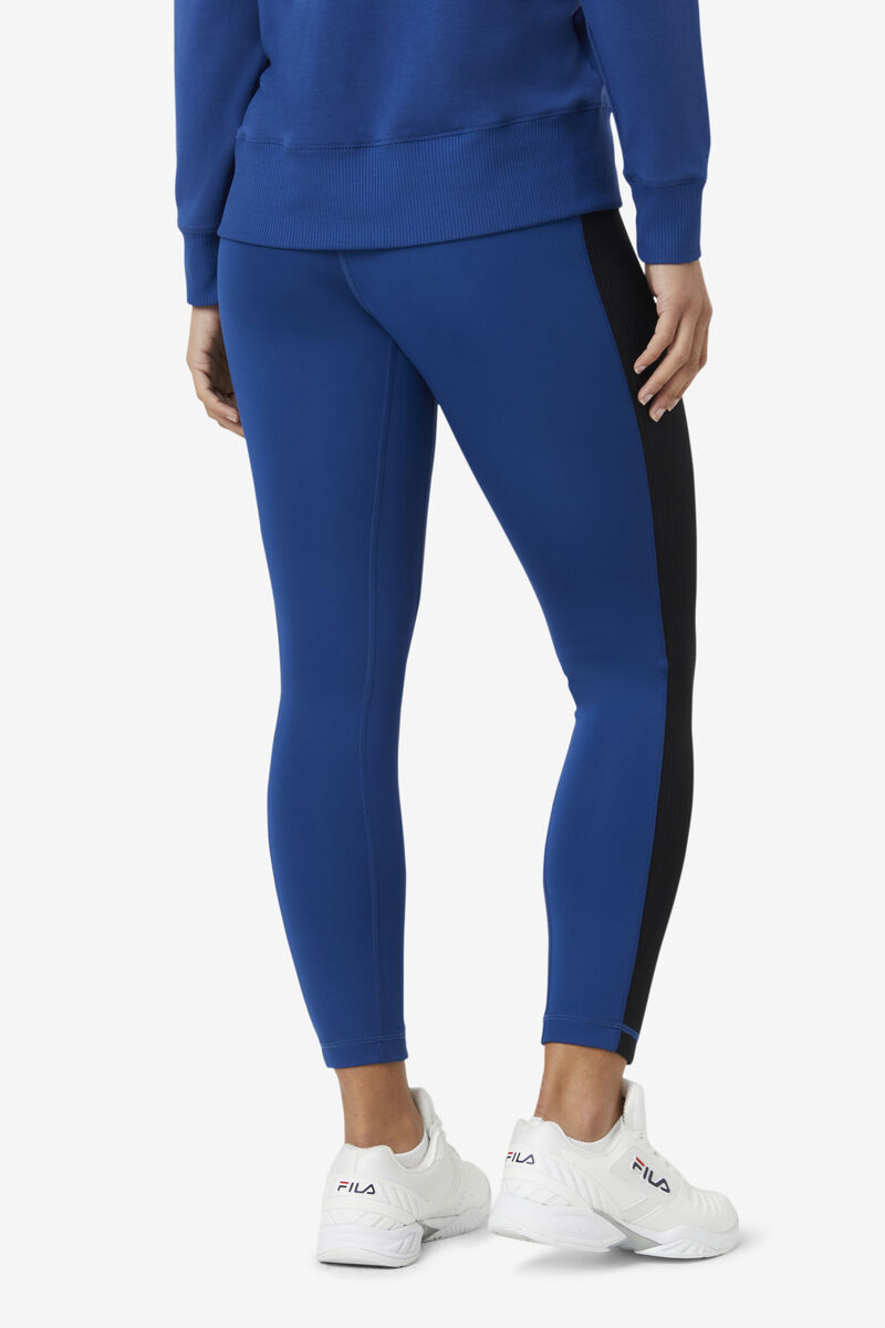 Women's Fila Forza Texture High Waist Legging Leggings Navy / Black | fxJUngdqlkn