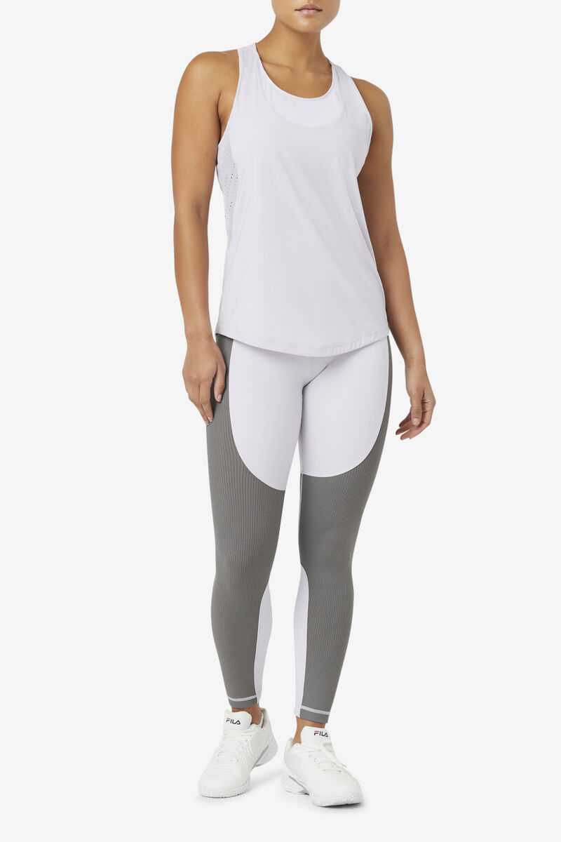 Women's Fila Forza Textured Long Legging Leggings Lavender Blue | H73CCPxqQ7p