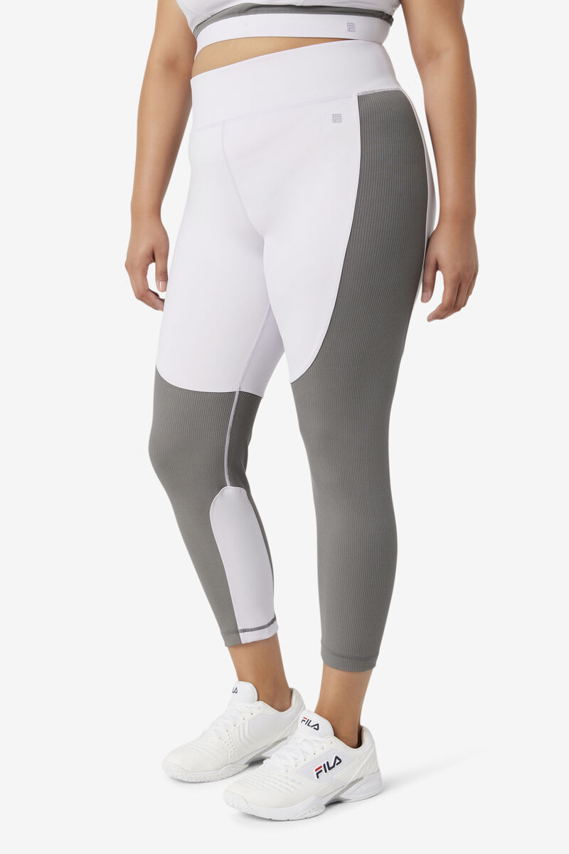 Women's Fila Forza Textured Long Legging Leggings Lavender Blue | NASn87eaTHF