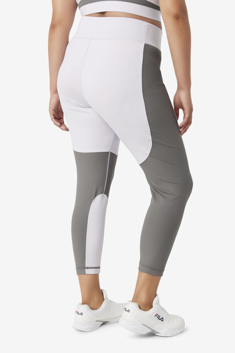 Women's Fila Forza Textured Long Legging Leggings Lavender Blue | NASn87eaTHF