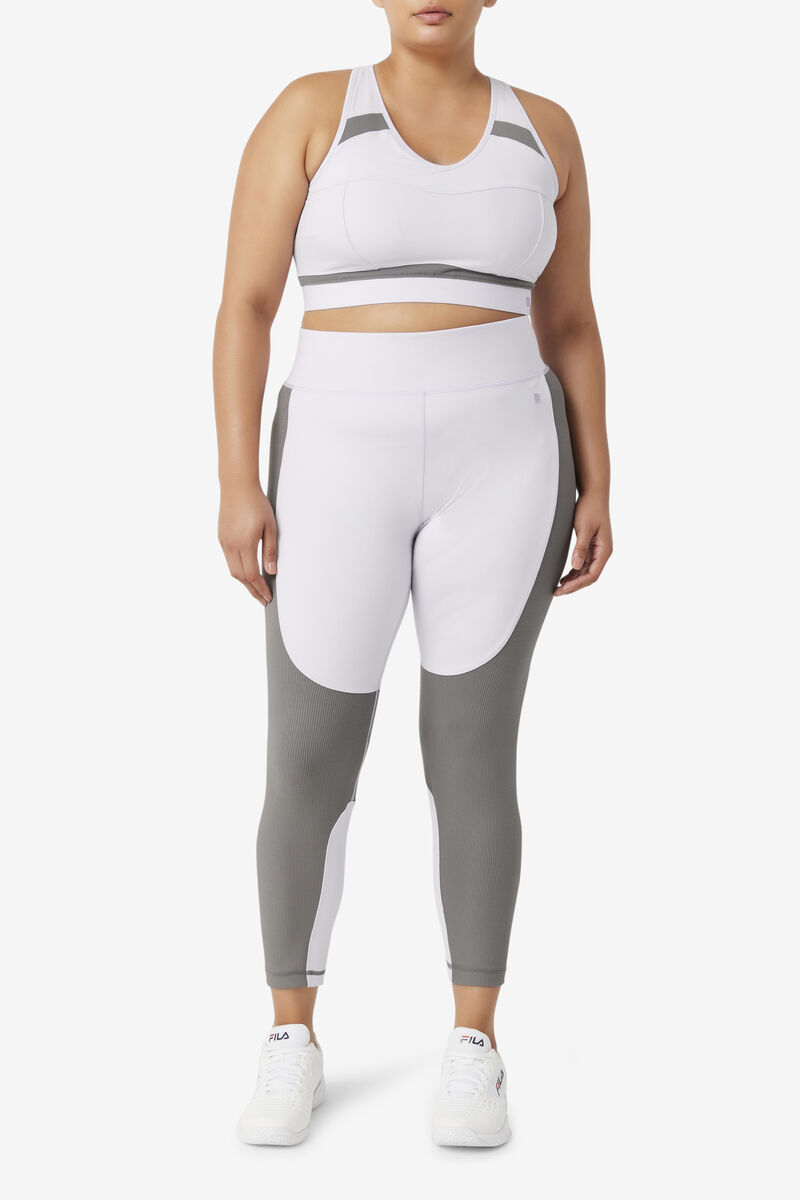 Women's Fila Forza Textured Long Legging Leggings Lavender Blue | NASn87eaTHF