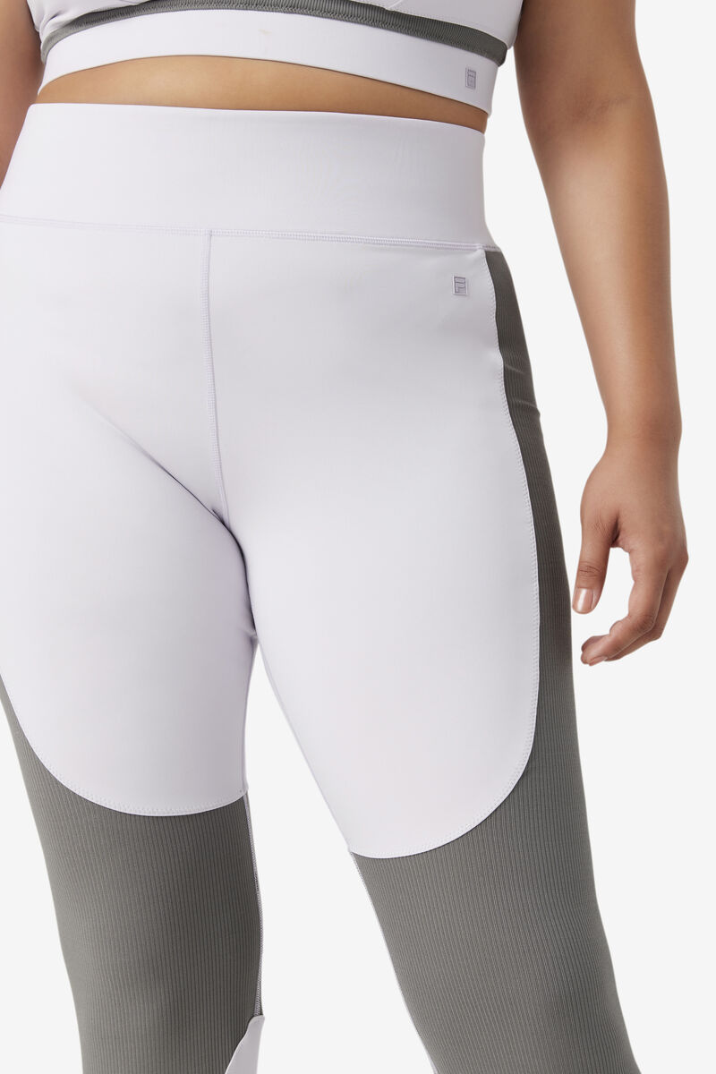 Women's Fila Forza Textured Long Legging Leggings Lavender Blue | NASn87eaTHF