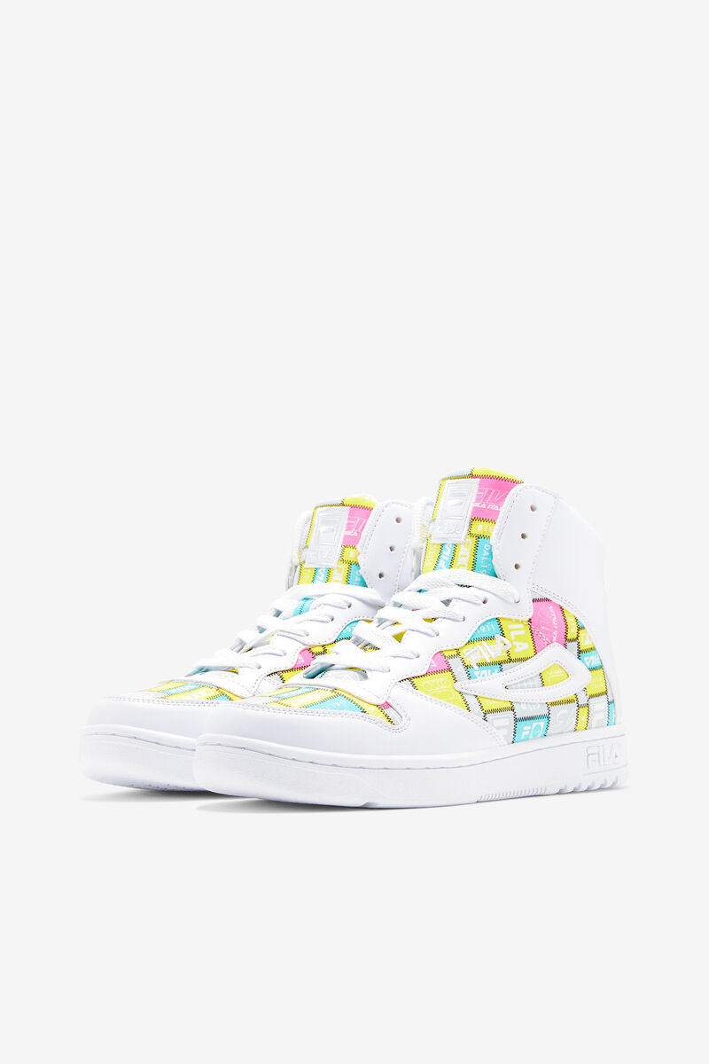 Women's Fila Fx-dsx Mid Patchwork Sneakers White / Purple | ebiGJW4aenj
