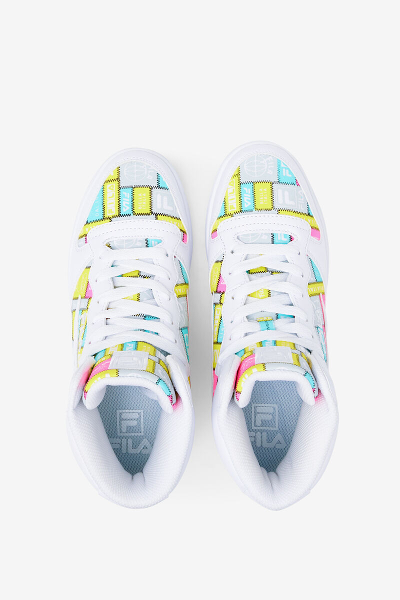 Women's Fila Fx-dsx Mid Patchwork Sneakers White / Purple | ebiGJW4aenj