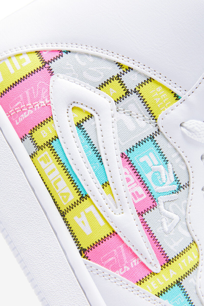 Women's Fila Fx-dsx Mid Patchwork Sneakers White / Purple | ebiGJW4aenj