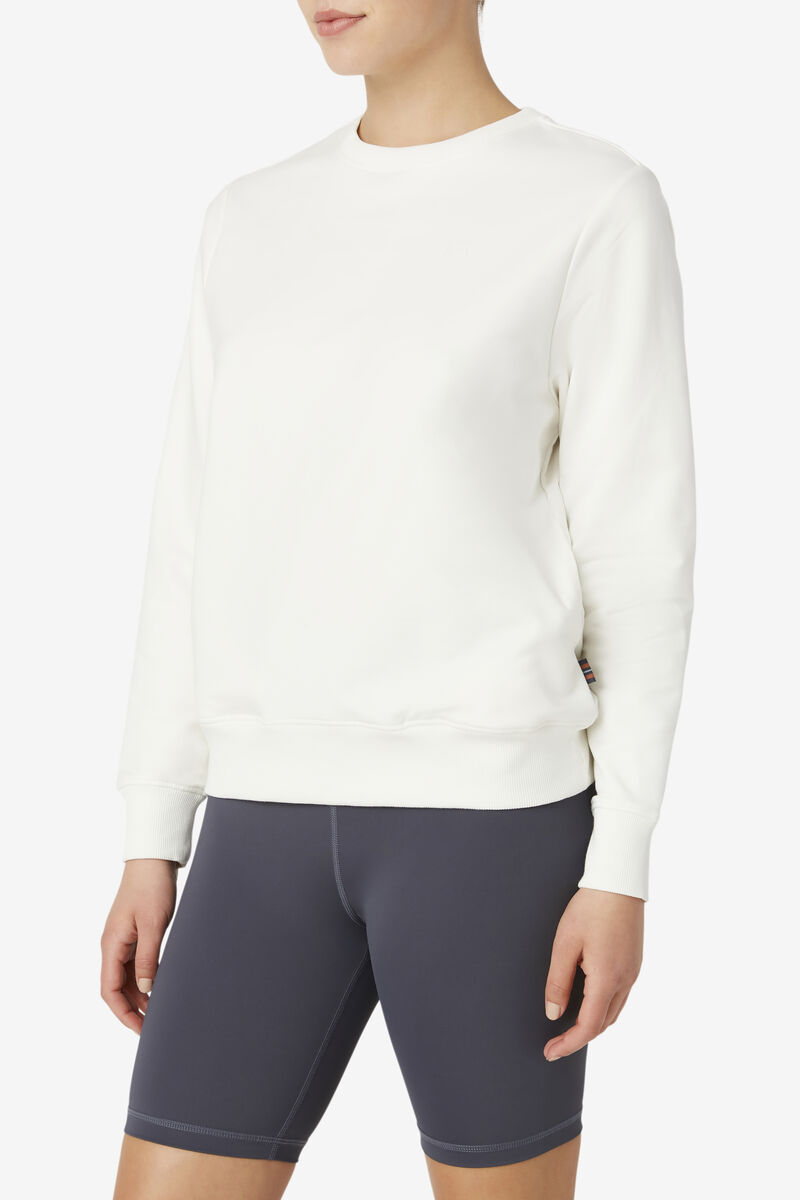 Women's Fila Galatea Sweatshirt Sweatshirts White | 3mQ9e82WiB7
