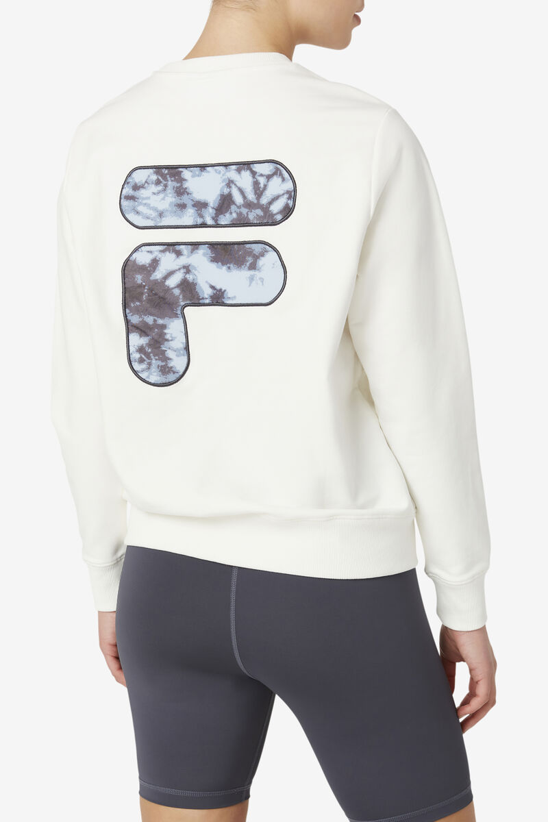 Women's Fila Galatea Sweatshirt Sweatshirts White | 3mQ9e82WiB7