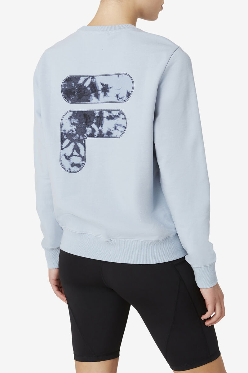 Women's Fila Galatea Sweatshirt Sweatshirts Blue | CYcoBKmmRUu