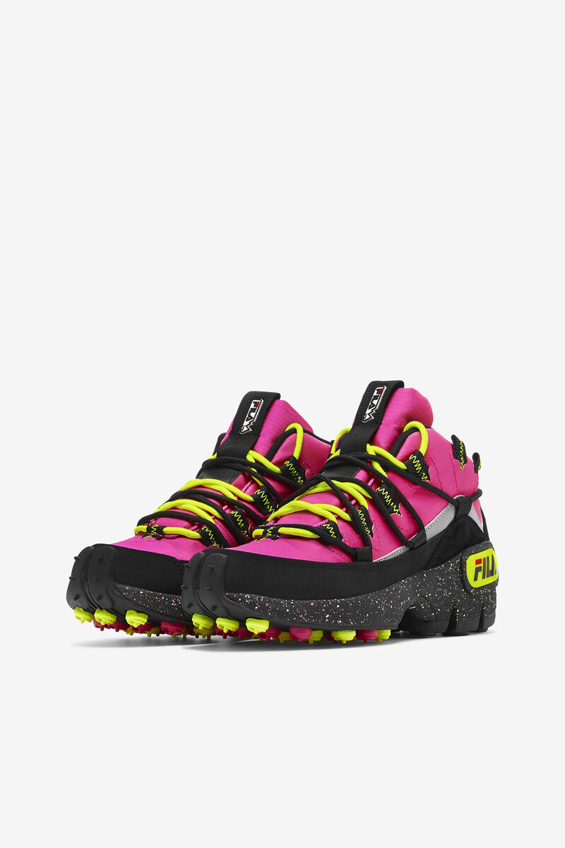Women's Fila Grant Hill 1 X Trailpacer Sneakers Pink / Black / Yellow | mPDtIfmjvtD