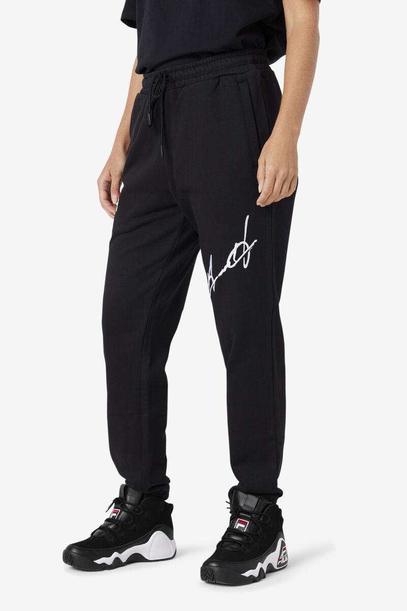 Women's Fila Grant Hill Orson Pant Pants Black | WthMAj4iVrY