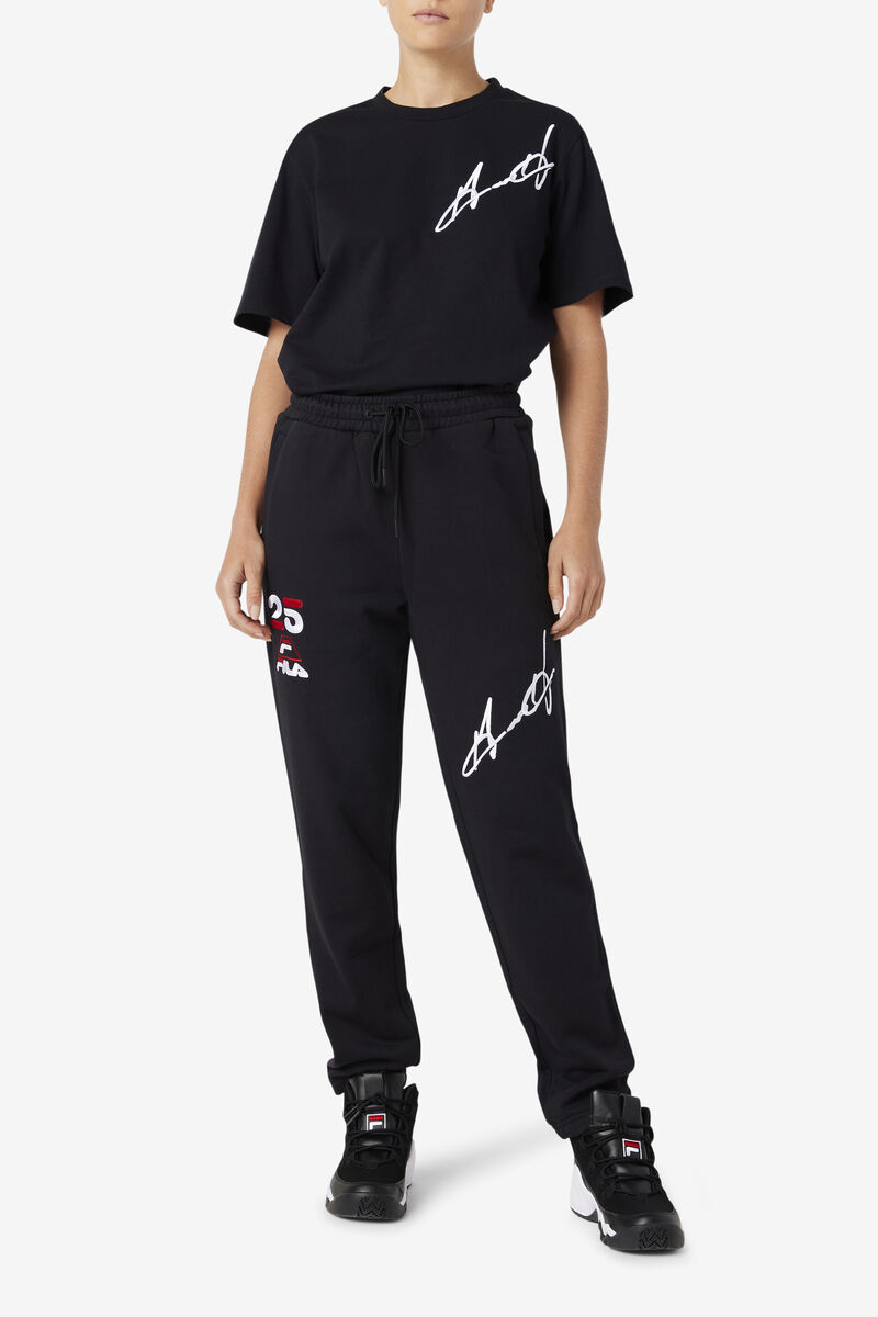 Women's Fila Grant Hill Orson Pant Pants Black | WthMAj4iVrY