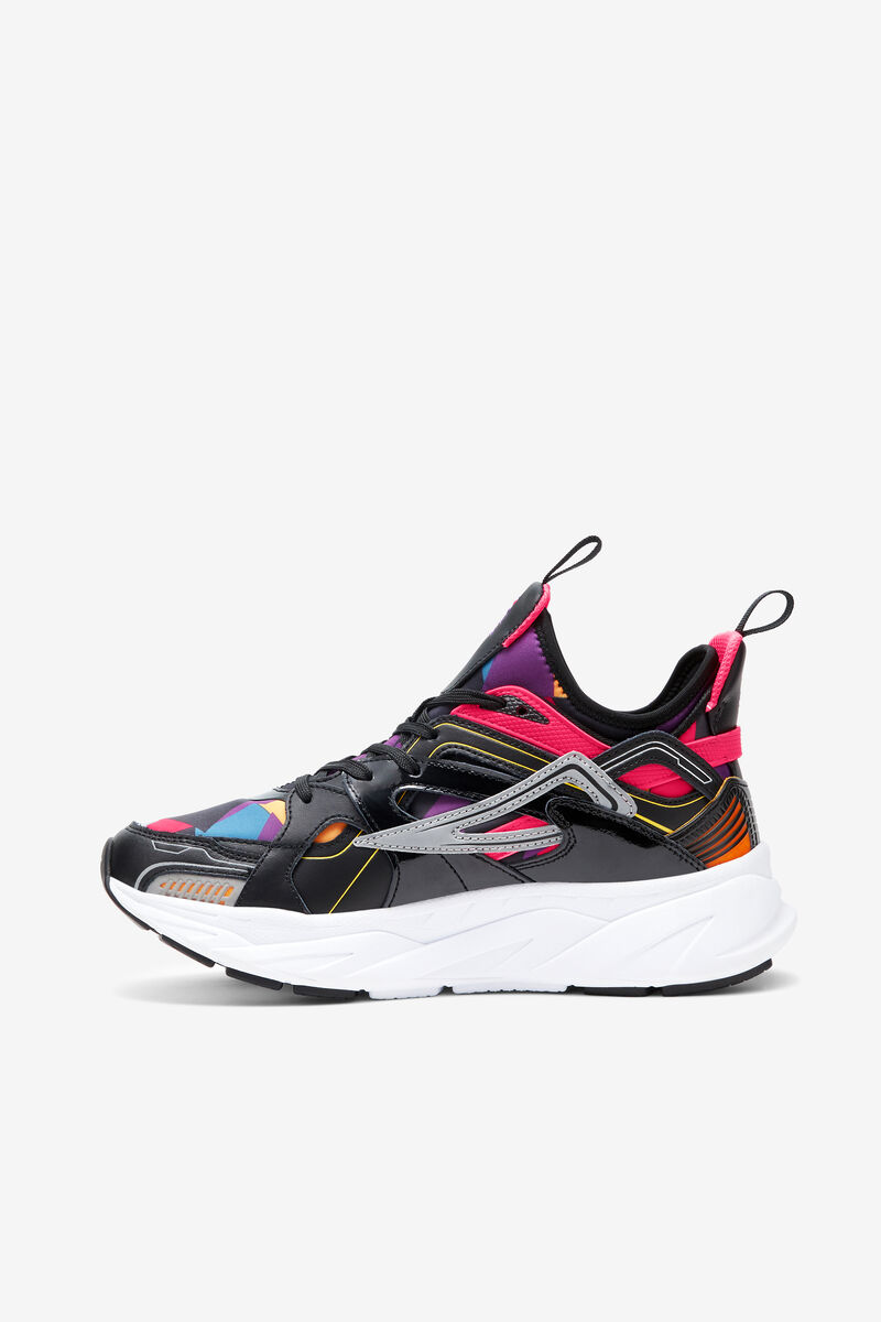 Women's Fila Hallasan '90s Sneakers Black / Pink / White | s2pWv77ks5O