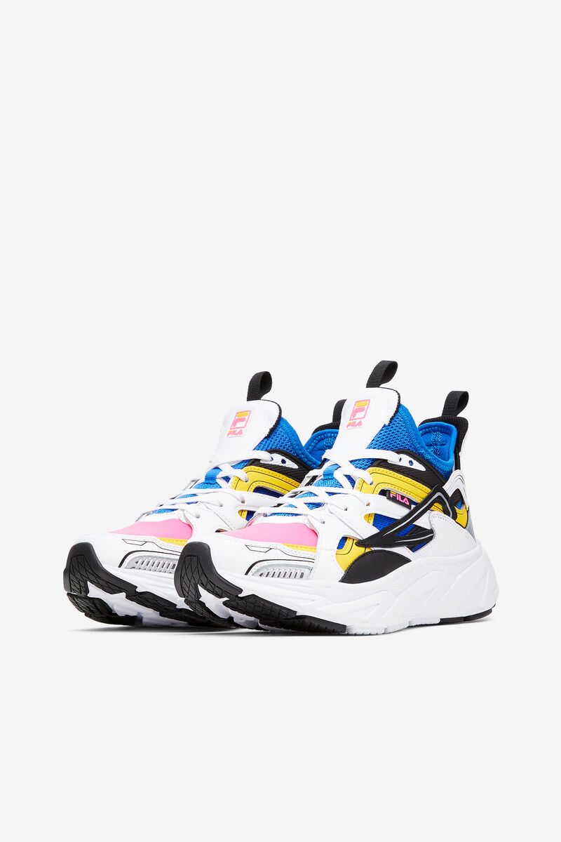 Women's Fila Hallasan Sneakers White / Black / Blue | RQQ1dCMjB65