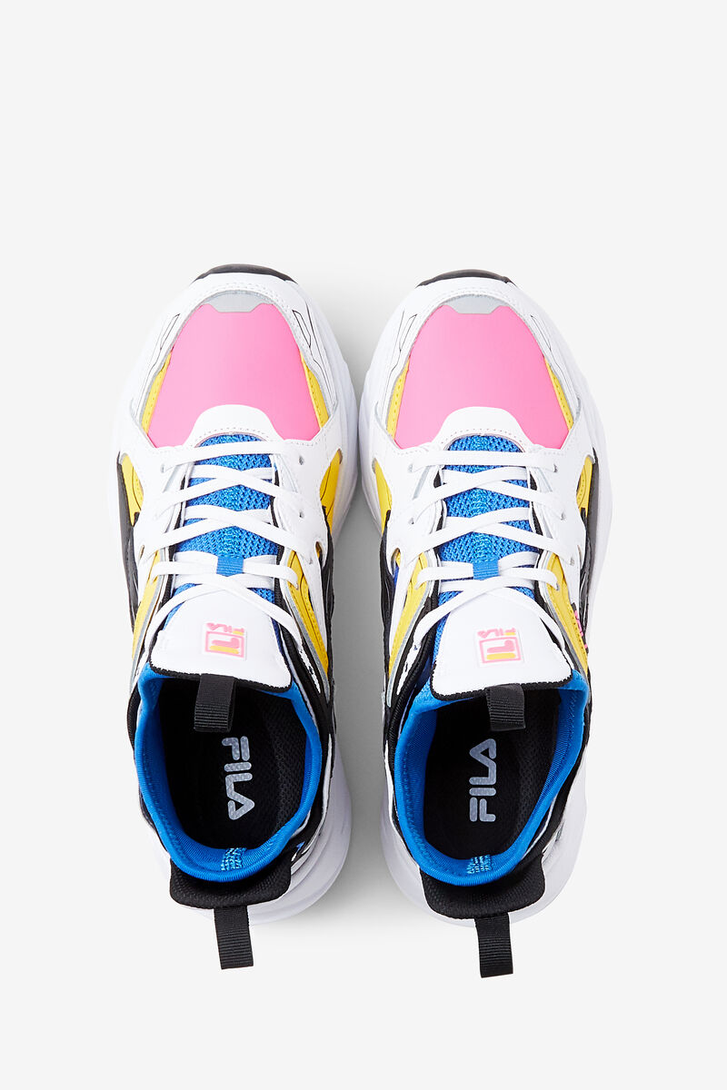 Women's Fila Hallasan Sneakers White / Black / Blue | RQQ1dCMjB65
