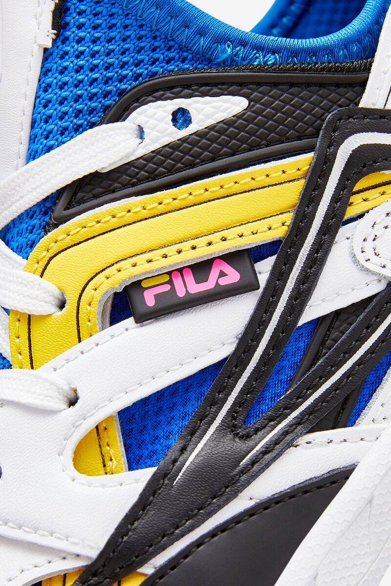 Women's Fila Hallasan Sneakers White / Black / Blue | RQQ1dCMjB65