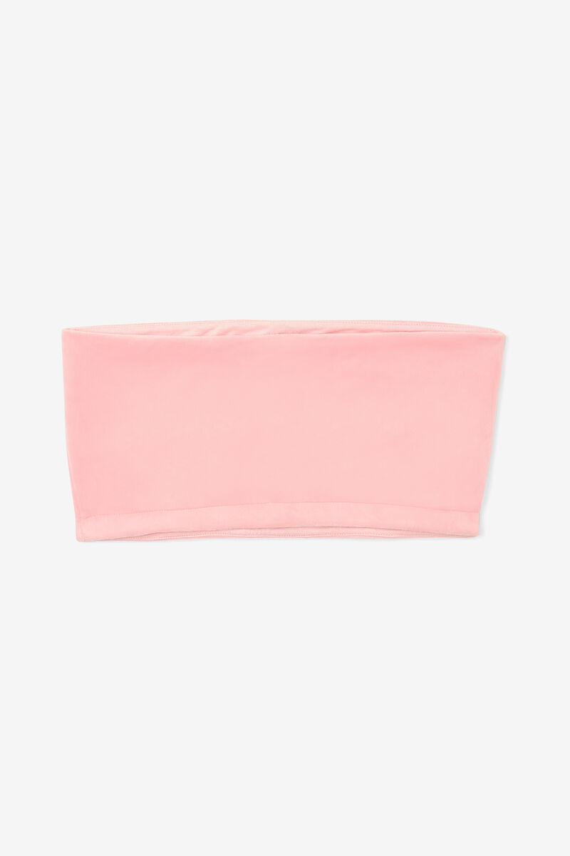 Women's Fila Iman Bandeau Top T Shirts Pink | HdYVTOQaU4r