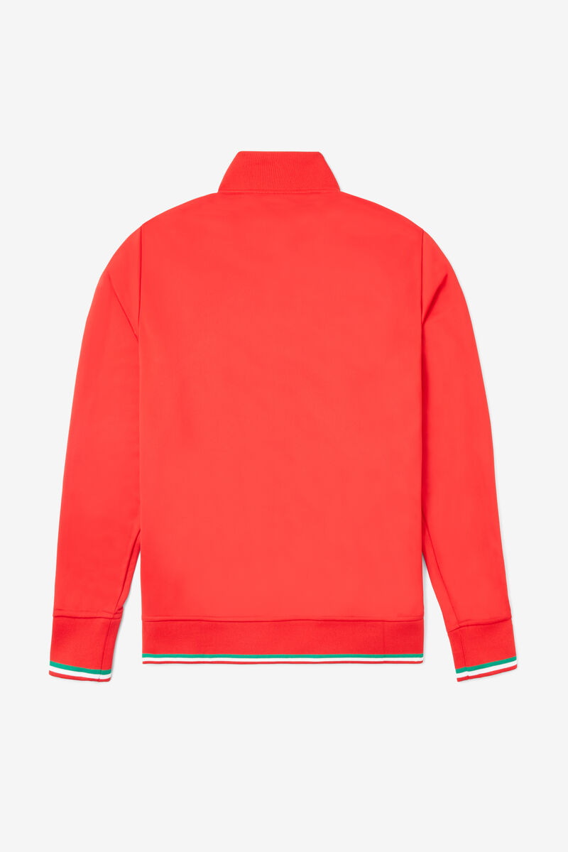 Women's Fila Italia Track Jacket Tracksuits Red / White | 4PulbNNWqoM