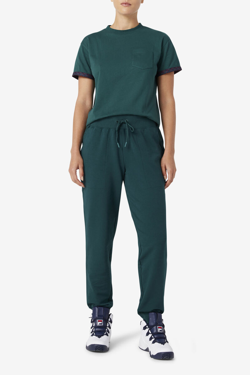 Women's Fila Joelle Jogger Pants Dark Blue | p6bjzOgHrdg