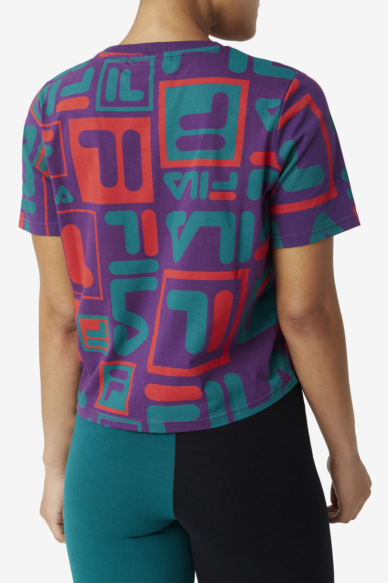 Women's Fila Josephine T Shirts Royal Blue | ubnsa9AEcNV