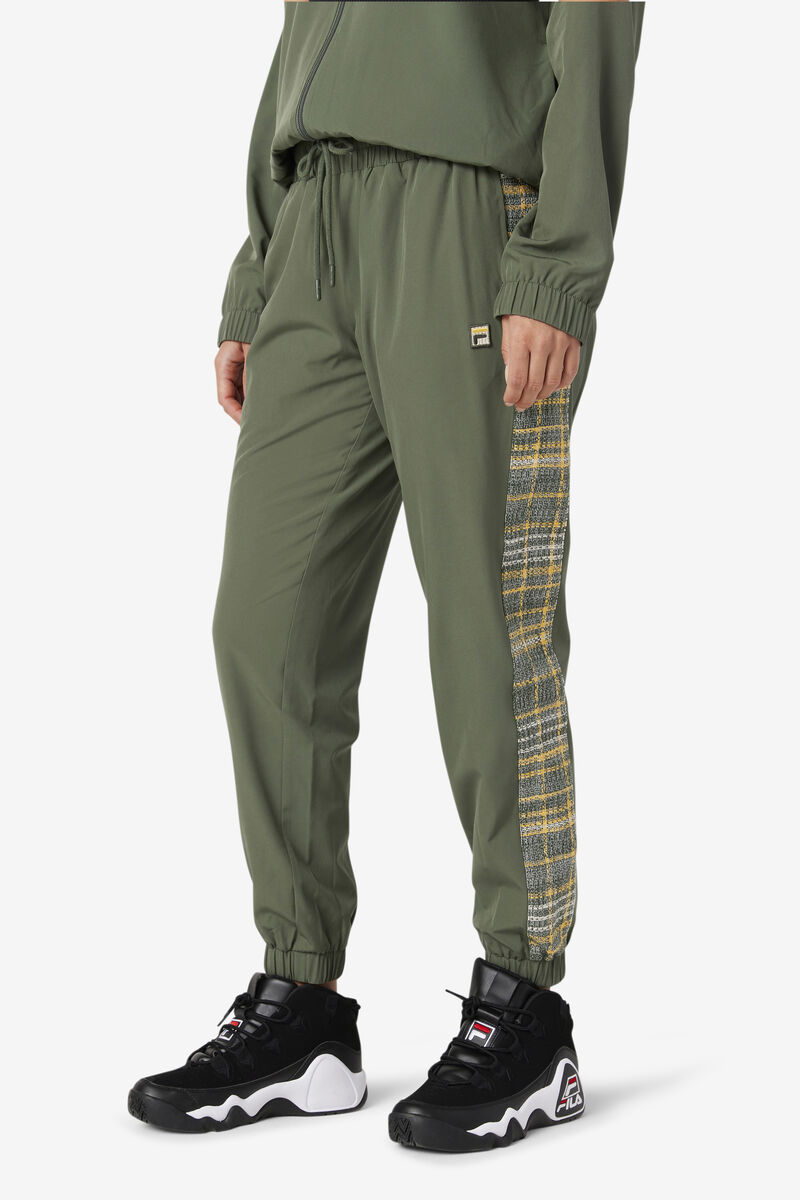 Women's Fila Kensie Wind Pant Tracksuits Olive | xR4o9idaE7b
