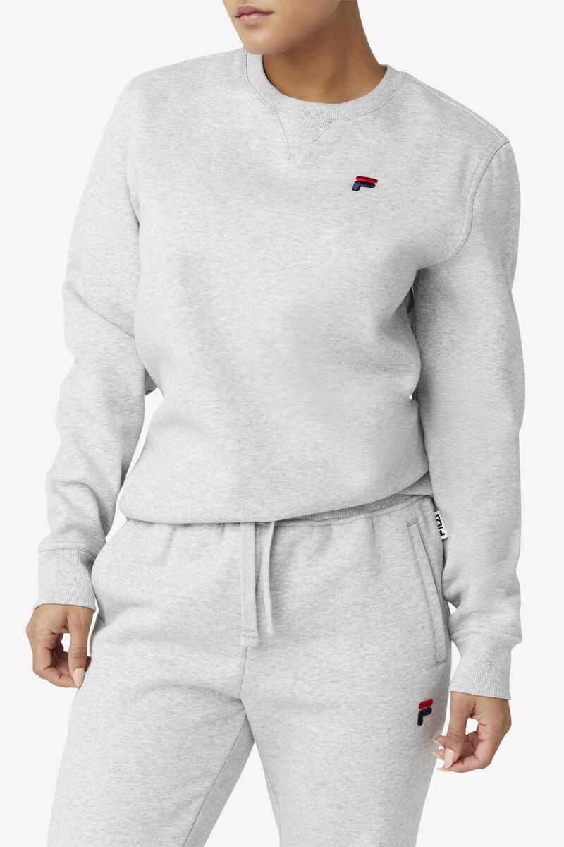 Women's Fila Kieve Sweatshirt Sweatshirts Light Grey | 2pRvQkjAnFU
