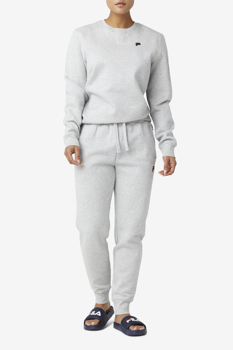 Women's Fila Kieve Sweatshirt Sweatshirts Light Grey | 2pRvQkjAnFU