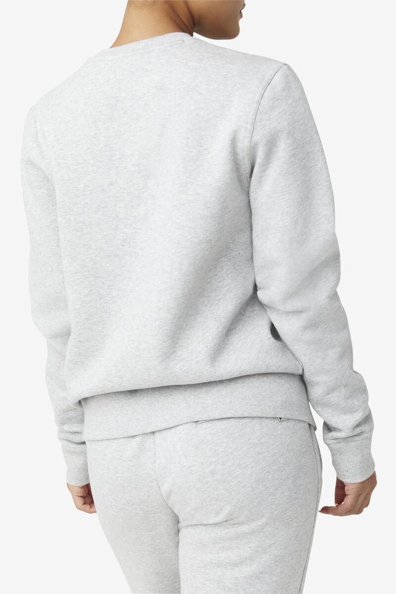 Women's Fila Kieve Sweatshirt Sweatshirts Light Grey | 2pRvQkjAnFU