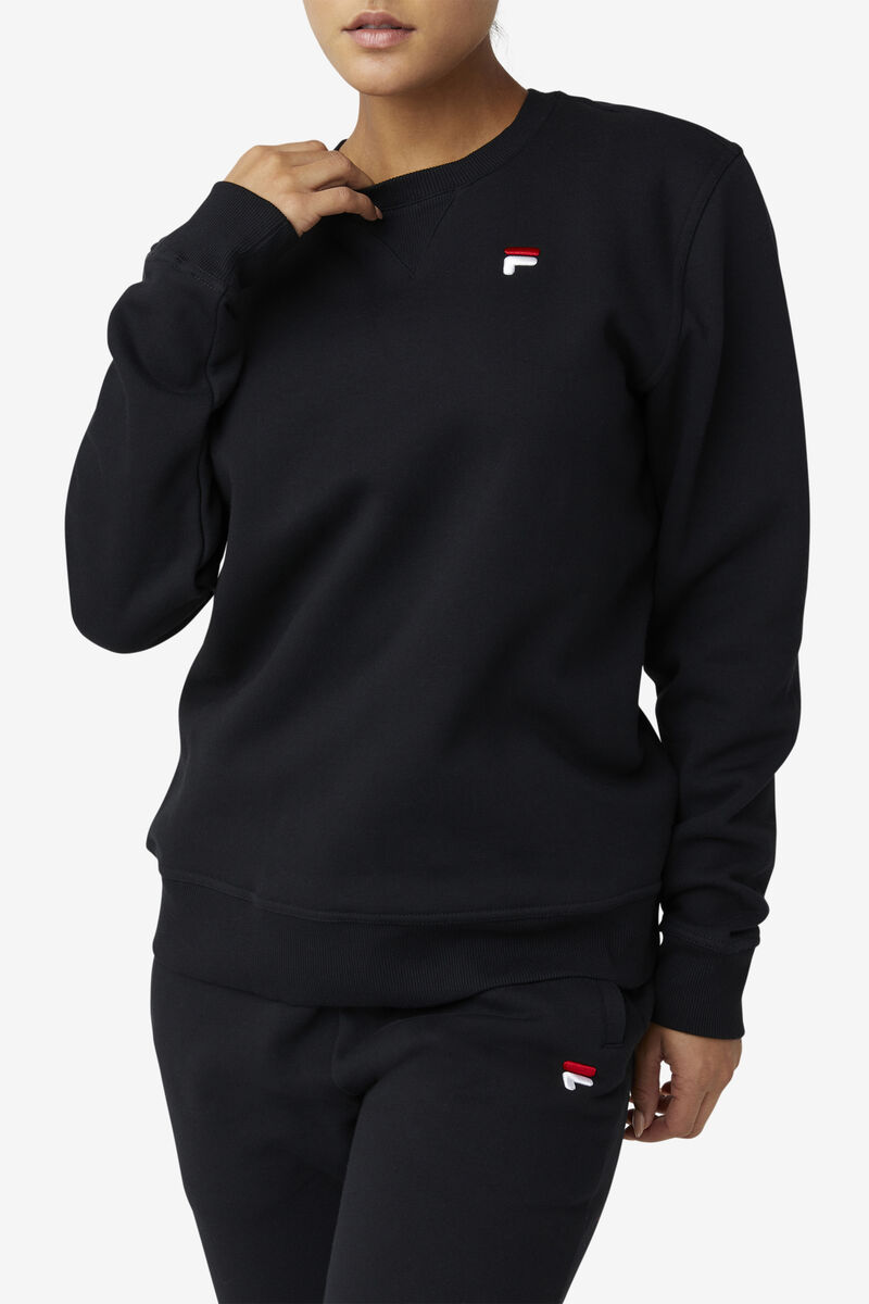 Women's Fila Kieve Sweatshirt Sweatshirts Black | Ebrye6SDAM8