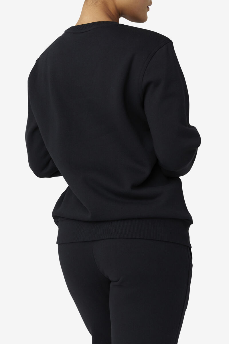 Women's Fila Kieve Sweatshirt Sweatshirts Black | Ebrye6SDAM8