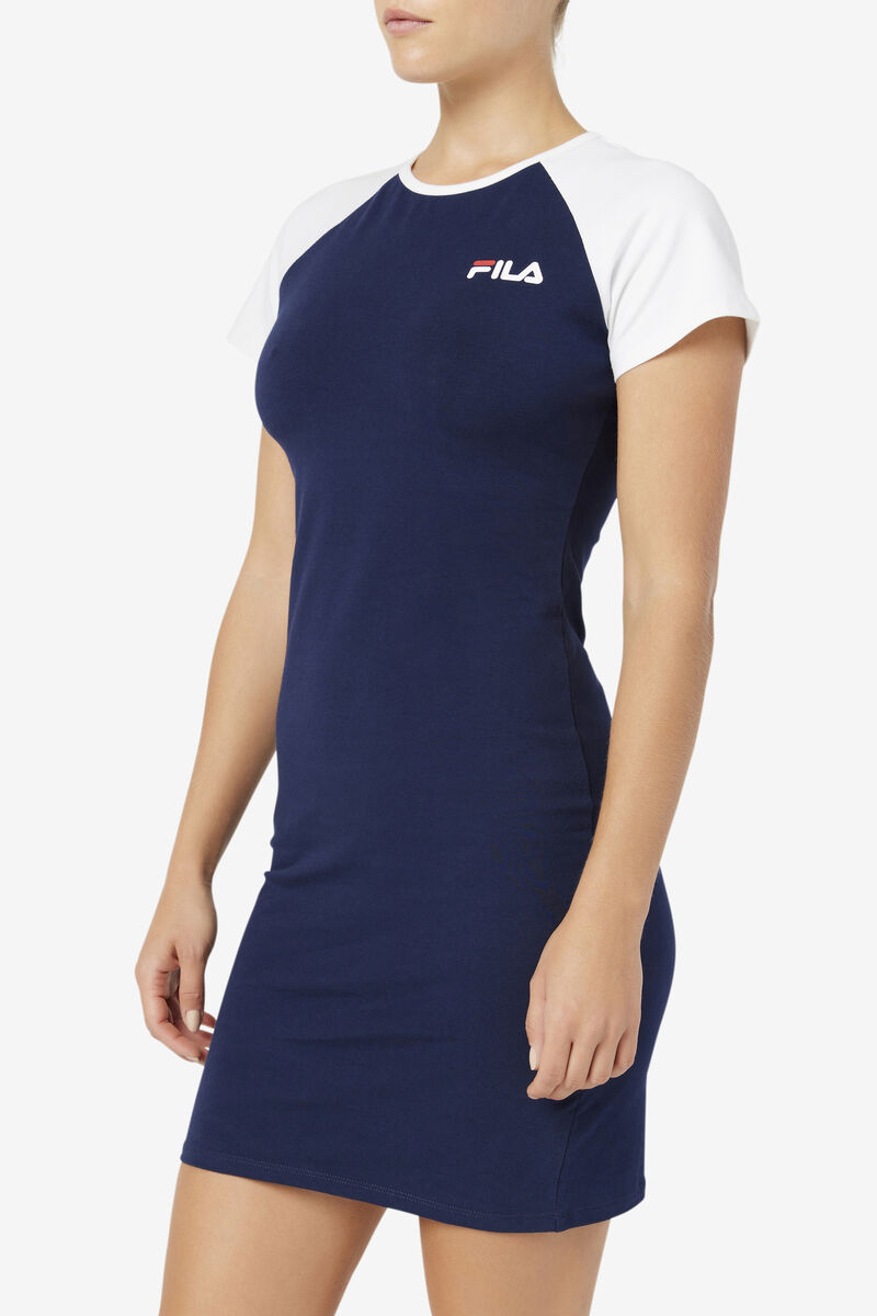 Women's Fila Kyra Dress Dresses Navy | aUSxQC9vzsi