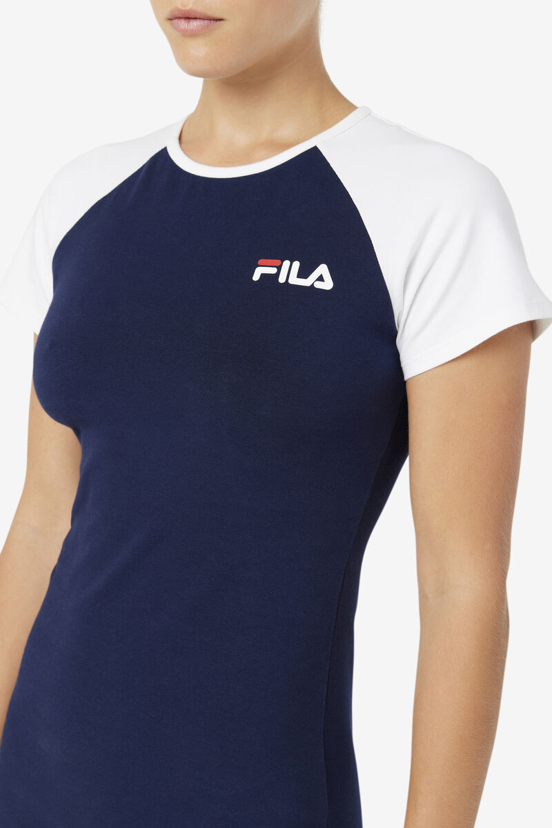 Women's Fila Kyra Dress Dresses Navy | aUSxQC9vzsi
