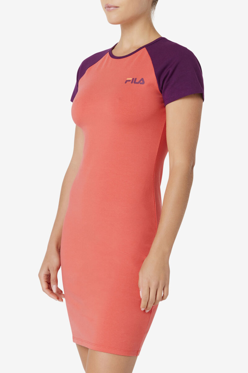 Women's Fila Kyra Dress Dresses Pink | W3JMegbwXsI
