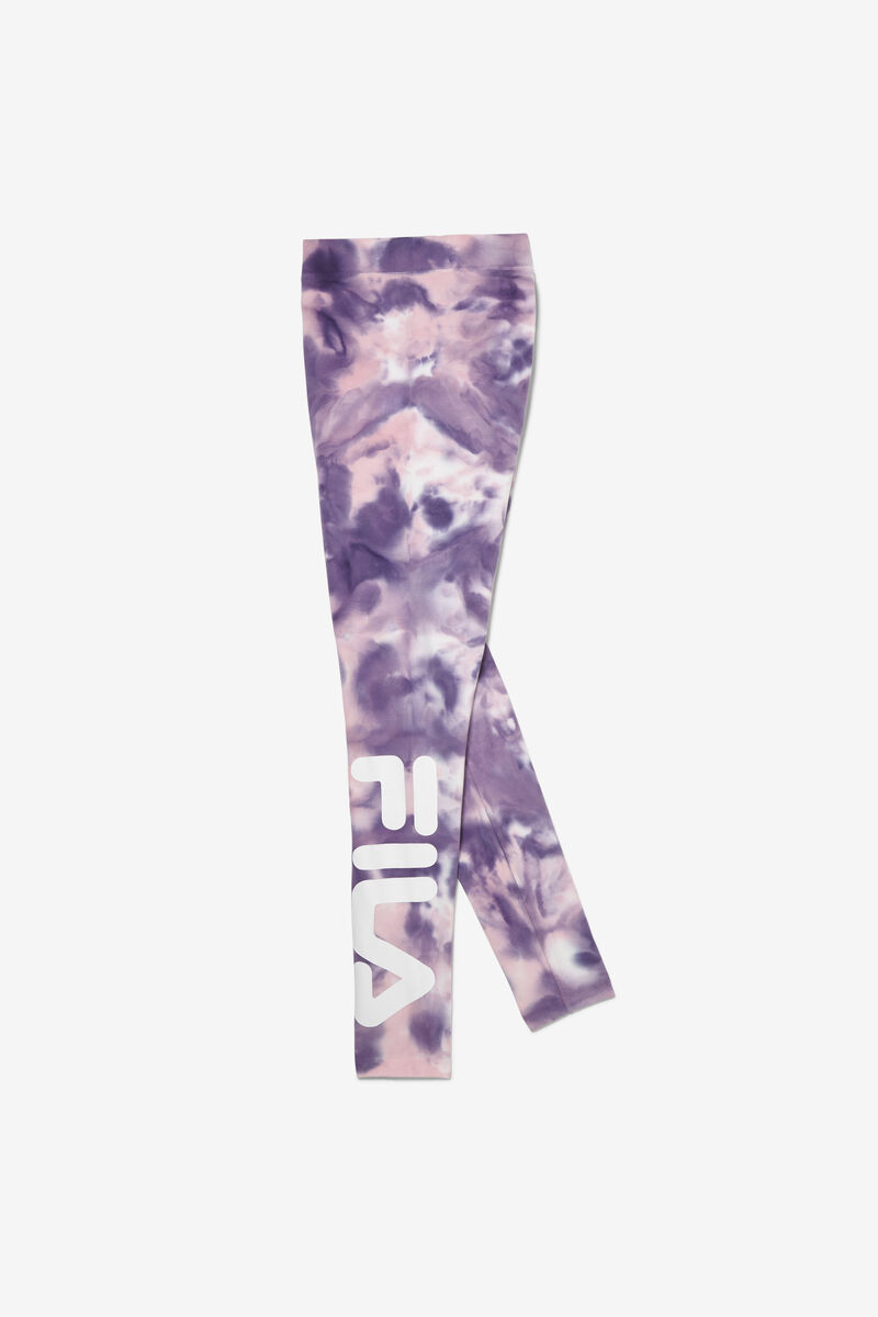Women's Fila Laila Tie Dye Legging Leggings Purple / Pink | VSEaUDTxjGJ