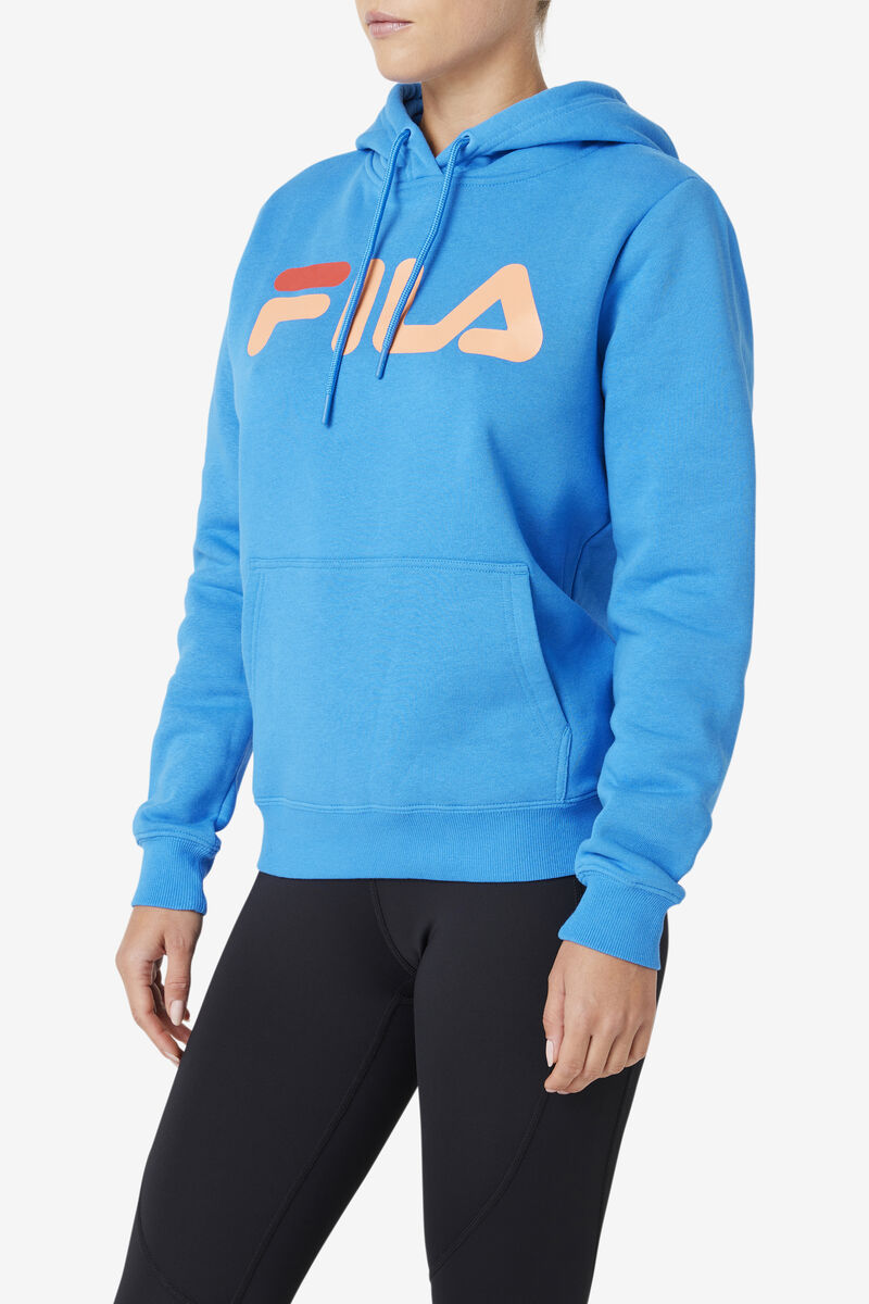 Women's Fila Lucy Hoodie Hoodies Blue / Orange | x3WBNr3foNx