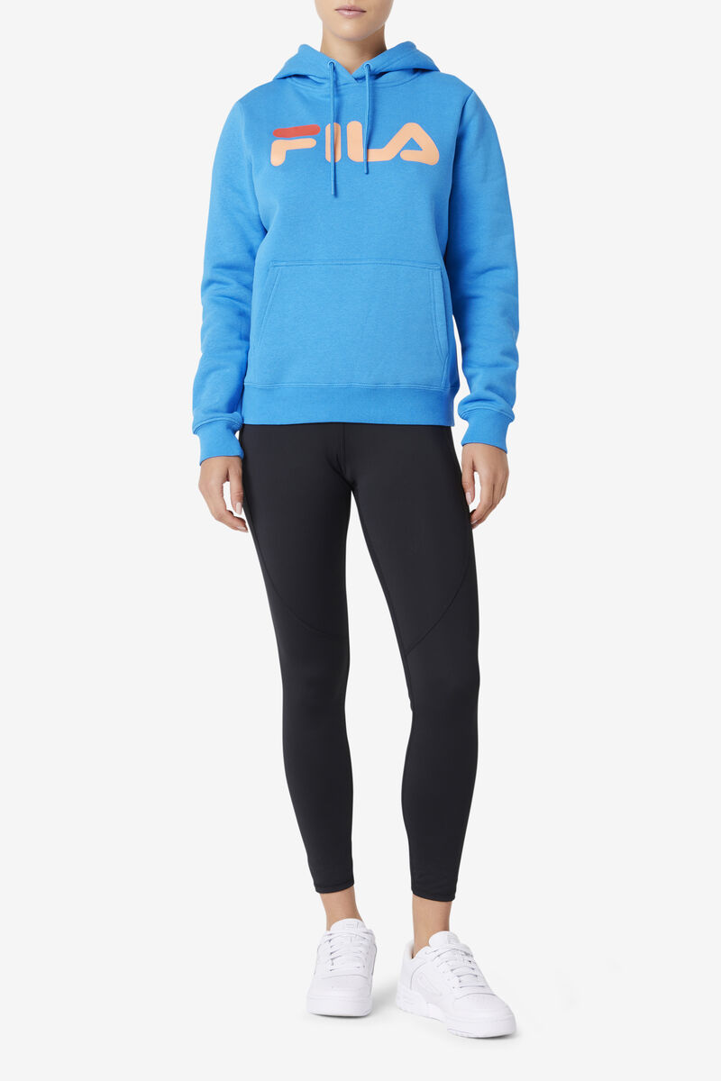 Women's Fila Lucy Hoodie Hoodies Blue / Orange | x3WBNr3foNx