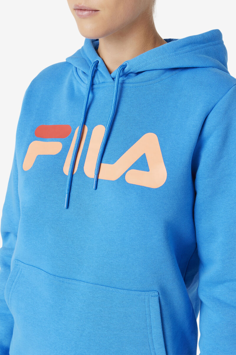 Women's Fila Lucy Hoodie Hoodies Blue / Orange | x3WBNr3foNx