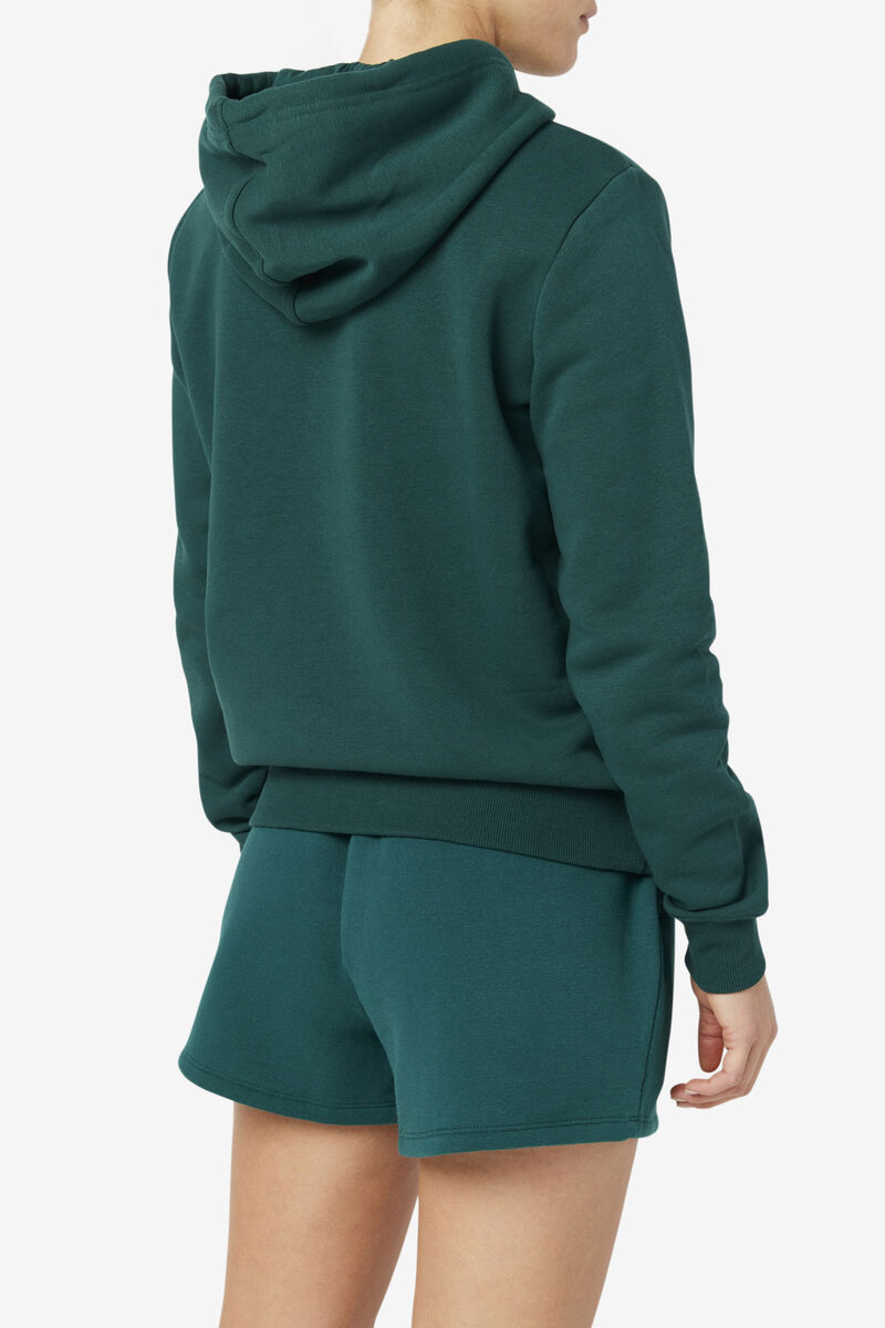 Women's Fila Lucy Hoodie Hoodies Green | wqogbkQH4NV