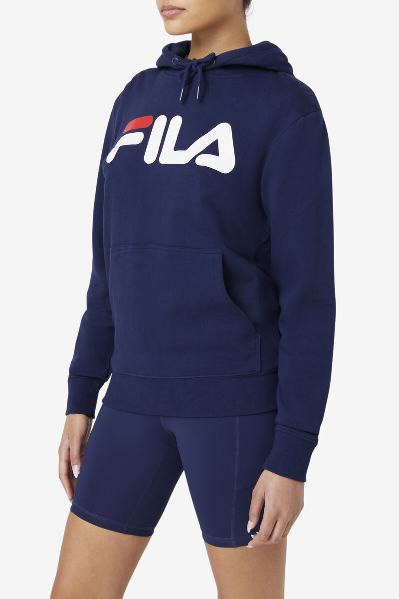 Women's Fila Lucy Hoodie Hoodies Navy / White | yDYMBQskZZg