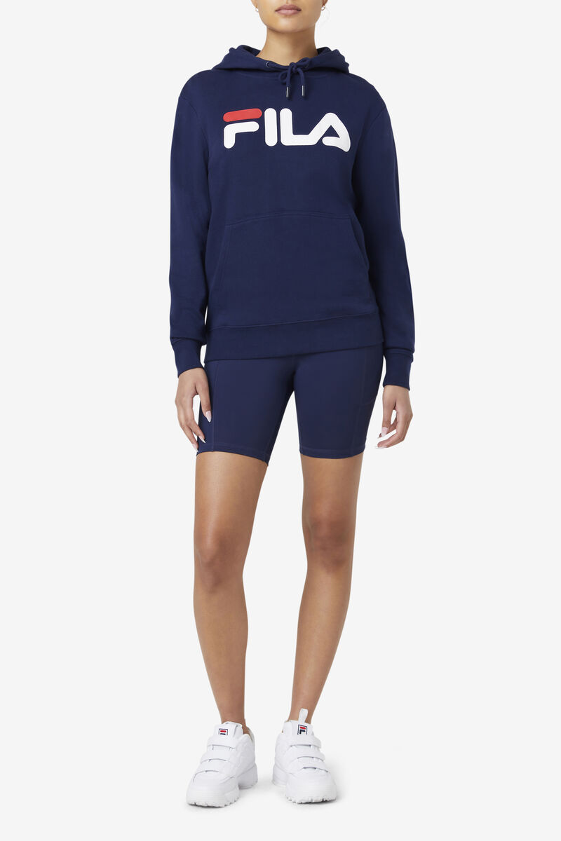 Women's Fila Lucy Hoodie Hoodies Navy / White | yDYMBQskZZg