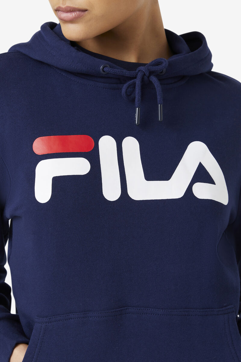 Women's Fila Lucy Hoodie Hoodies Navy / White | yDYMBQskZZg